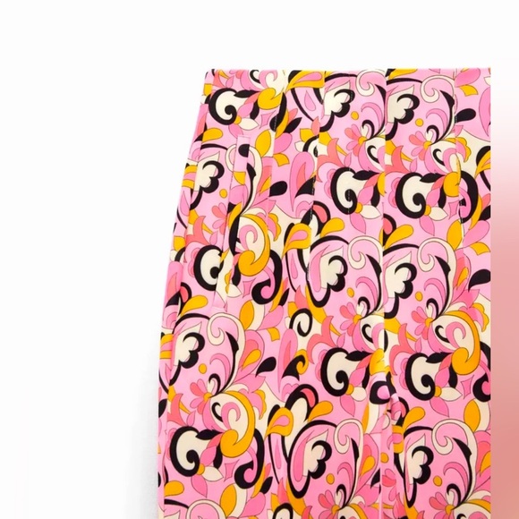 NEW ZARA - High Waisted Pants in Paisley Print with Pleated Front - Picture 3 of 8